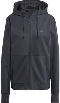 Adidas Stijlvolle Zip-Through Sweatshirt Black Dames