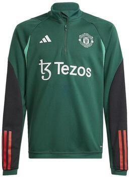 Adidas Manchester United FC Training Top Junior Collegiate Green Black Core Green Active Red Collegiate Green Black Core Green Active Red