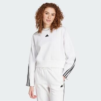 Adidas Future Icons 3-Stripes Wit Sweatshirt White Dames