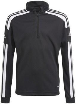 Adidas Performance Junior Squadra 21 voetbalsweater zwart wit Sportsweater Jongens Meisjes Polyester Opstaande kraag 116