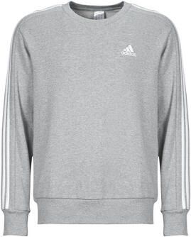 Adidas Essentials French Terry 3-Stripes Sweatshirt Grijs- Heren Grijs - Foto 2