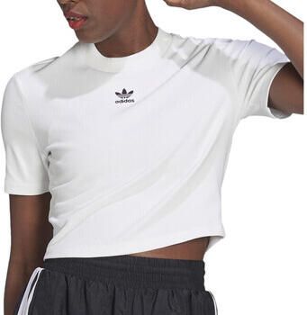 Adidas Originals T shirt ADICOLOR ESSENTIALS RIB CROPPED - Foto 3