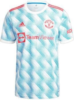 Adidas manchester united fc uitshirt 21 22 wit blauw heren - Foto 3