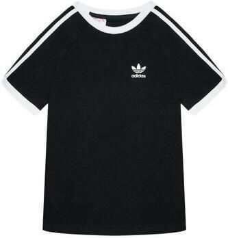 Adidas Originals Adicolor T-shirt zwart wit Jongens Meisjes Katoen Ronde hals 104