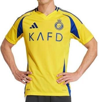 Adidas Al Nassr FC 2024 25 Ronaldo #7 Home Shirt Impact Yellow Royal Blue- Heren Impact Yellow Royal Blue - Foto 7