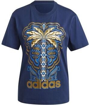 Adidas Farm GFX TEE T-shirt Blue Dames