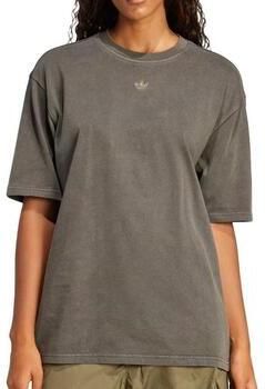 Adidas Washed Oversized T-shirt Grijs- Dames Grijs