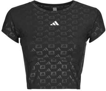 Adidas T-shirt Korte Mouw Hyperglam Training Emboss T-Shirt