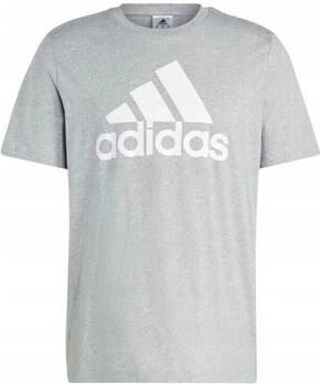 Adidas Grijze Performance T-shirt met wit logo Gray Heren - Foto 5