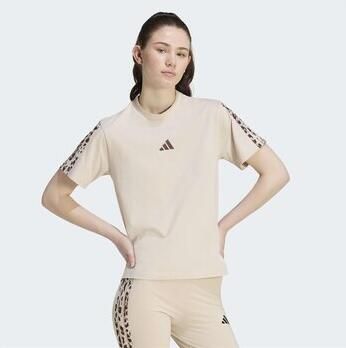 Adidas Sportswear regular fit T-shirt van puur katoen met logoprint
