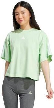 Adidas Toekomstig Icoon 3 Strepen T-shirt Green Dames