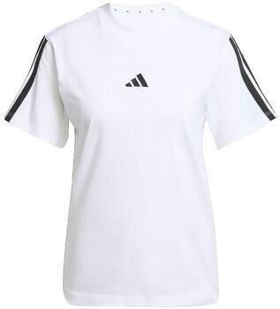 Adidas T-shirt Korte Mouw T-shirt Essentials 3 Stripes blanc