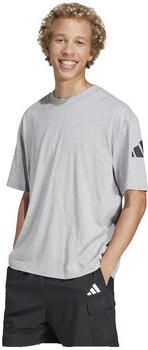 Adidas T-shirt Korte Mouw T-shirt Logo 3 Bandes Ample 100% coton