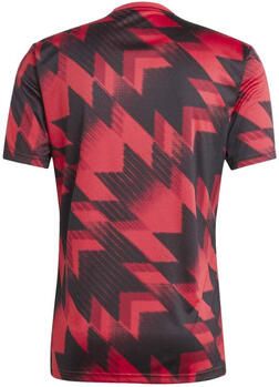Adidas T-shirt Korte Mouw T-Shirt Manchester United 25 26 Pré-Match Slim rouge