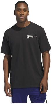 Adidas T-shirt Korte Mouw T-shirt Worldwide Hoops Graphic coton