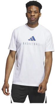 Adidas T-shirt Korte Mouw T-shirt Worldwide Hoops Logo Performance Graphic coton