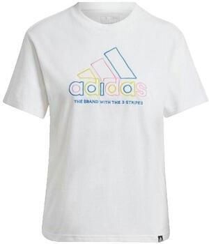 Adidas T-shirt Korte Mouw T-shirt Xpress Logo blanc