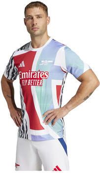 Adidas Arsenal FC Pre Match Shirt Better Scarlet White Black Clear Aqua- Heren Better Scarlet White Black Clear Aqua