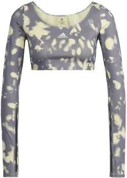 Adidas Performance Hyperglam Cut 3-Stripes Croptop met Lange Mouwen - Foto 2