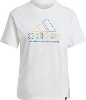 Adidas T-shirt Korte Mouw T-shirt Xpress Logo blanc