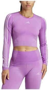 Adidas T-Shirt Lange Mouw T-shirt manches longues Knit coupe ajustée femme