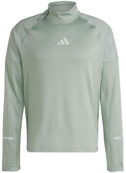 Adidas Ultimate Hi Vis Reflective Shirt met Halflange Rits Groen- Heren Groen