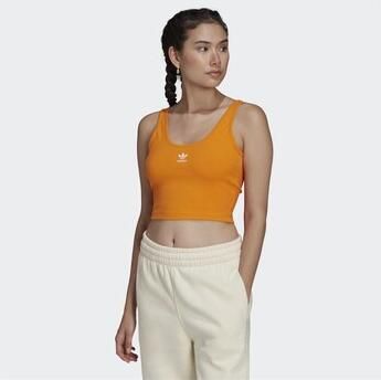 Adidas Originals Sleeveless Tops Oranje Dames
