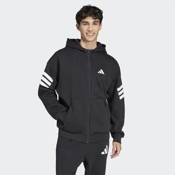 Adidas Sportswear Regular fit sweatjack met kangoeroezak