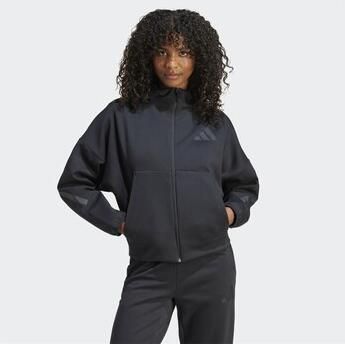 Adidas Z.N.E. Full Zip Hoodie Zwart- Dames Zwart - Foto 14