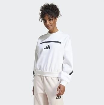 Adidas Sportswear Sweatshirt met logo en ronde hals