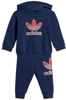Adidas Hoodie Set Big Logo Execution Blauw Kind Blauw