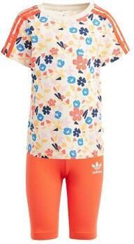 Adidas Originals Floral Cycling Shorts and Tee Set