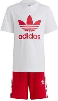 Adidas Originals Trefoil T-Shirt Shorts Set Children White Kind White