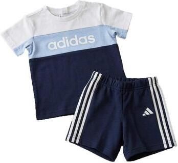 Adidas Linear T-Shirt Shorts Set Kids White - Foto 2
