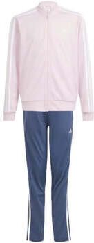 Adidas Sportswear trainingspak lichtroze donkerblauw Polyester Opstaande kraag 140 - Foto 4