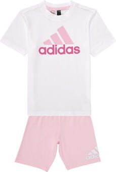 Adidas Badge of Sport Logo T-Shirt Shorts Set Children White