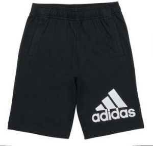 Adidas essentials big logo katoenen korte broek zwart kinderen
