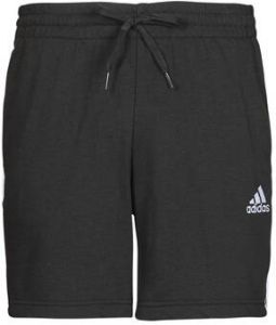 Adidas essentials french terry 3-stripes korte broek zwart heren