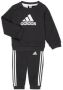 Adidas Sportswear joggingpak zwart wit Trainingspak Katoen Ronde hals 104 - Thumbnail 2