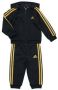 Adidas Sportswear trainingspak zwart goud Joggingpak Polyester Capuchon 104 - Thumbnail 1