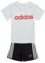 Adidas Sportswear T-shirt + short wit zwart rood Shirt + broek Katoen Ronde hals 104 - Thumbnail 1