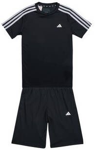 Adidas Sportswear T-shirt + short zwart Shirt + broek Polyester Ronde hals 152