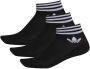 Adidas Originals Adicolor Trefoil Ankle Sokken (3 Pack) Middellang Kleding black maat: 43-46 beschikbare maaten:35-38 39-42 43-46 - Thumbnail 1