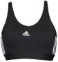 Adidas Sportswear Sport-bh ESSENTIALS REMOVABLE PADS 3-STRIPES CROPTOP (1-delig) - Thumbnail 4