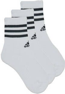 Adidas Perfor ce sportsokken set van 3 wit zwart Katoen 40-42