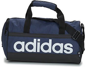 Adidas Perfor ce sporttas Linear Duffle XS 14L donkerblauw zwart wit
