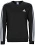 Adidas 3-Stripes Fleece Sweatshirt Sporty Style Black Heren - Thumbnail 1