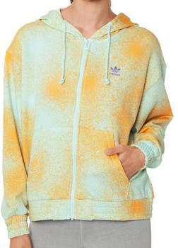 Adidas Originals Beach Festival Kapuzenjacke Hoodies Kleding almost blue hazy orange maat: L beschikbare maaten:XS S M L