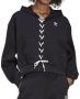 Adidas Originele en Moderne Hoodie met Vetersluiting Black Dames - Thumbnail 1