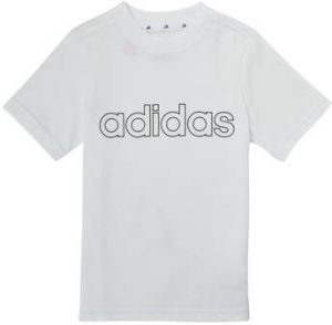 Adidas essentials logo shirt wit kinderen